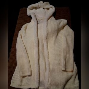Cozy Cream Hooded Cardigan